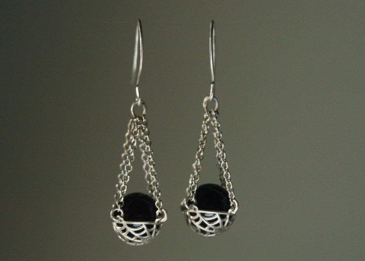 Web Basket Earrings