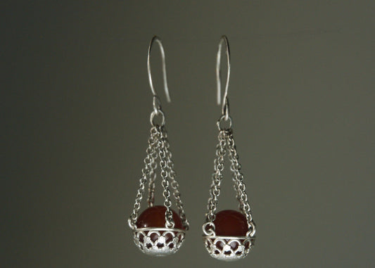 Floral Basket Earrings No. 2