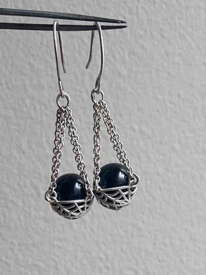 Web Basket Earrings